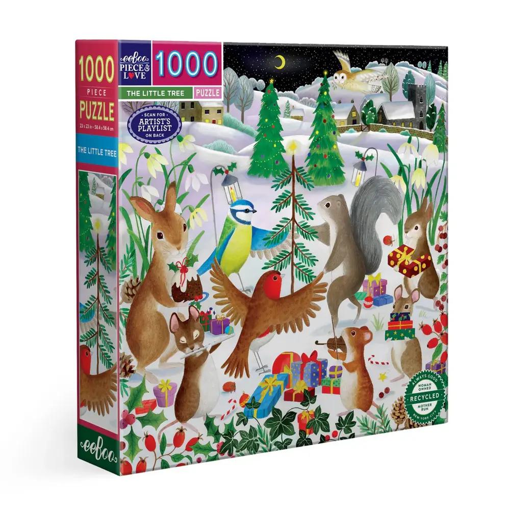 Eeboo, Puzzle, Gifts, 1000 piece, Holiday, The Little Tree, 891929